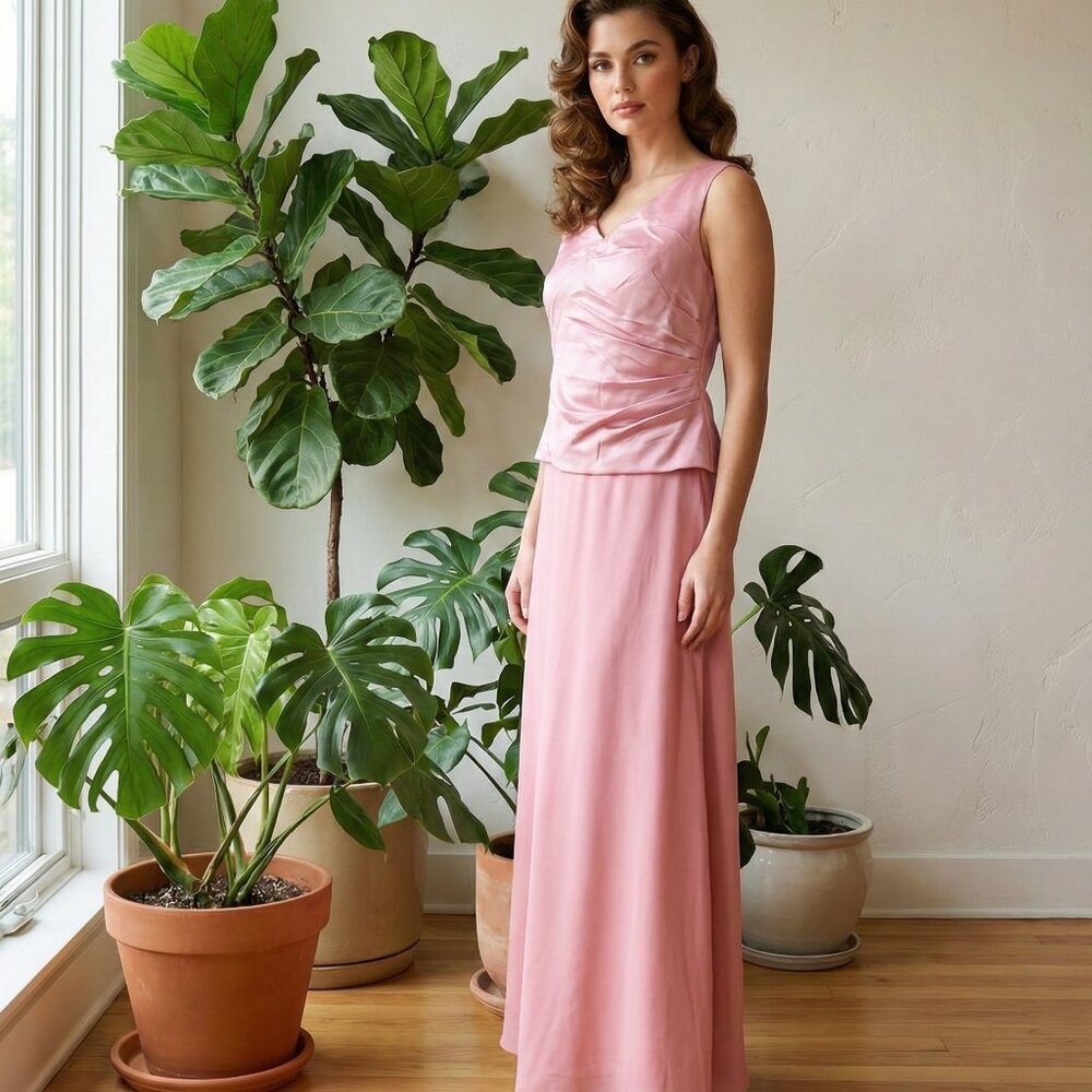 Chadwicks Blush Pink Formal Gown Dress